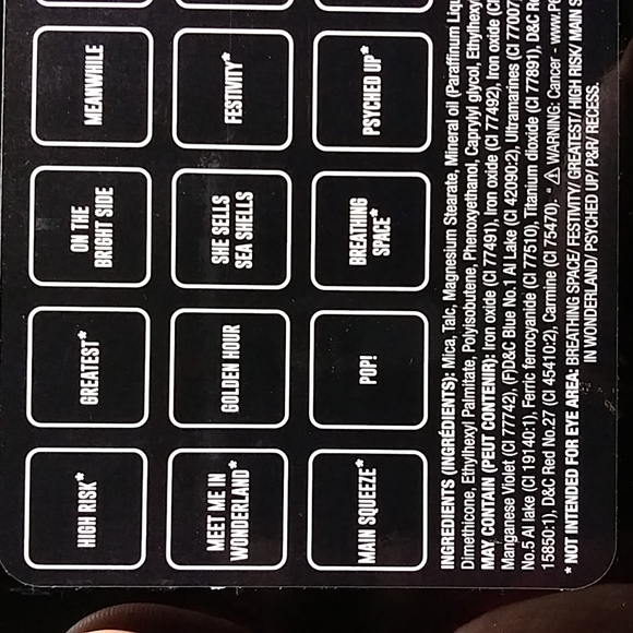 J.Cat Beauty Dia & Noche Tri-Element 15 pigment palette in Peak Time DNP103 - Picture 7 of 8